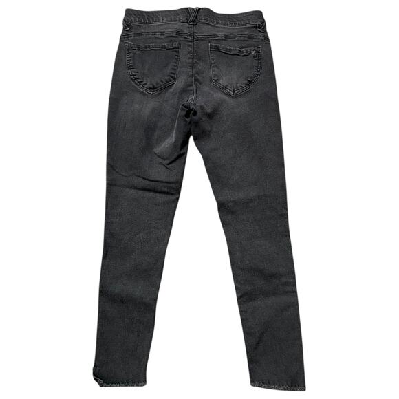 Democracy Black Distressed Stretchy Skinny Jeans - 6 - Picture 2 of 8